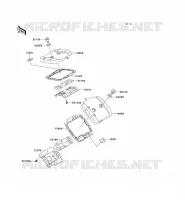 TESTATA COPERTURA per Kawasaki VN800 2000