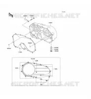 COPERTURA MOTORE DESTRO(S) per Kawasaki VN800 2002