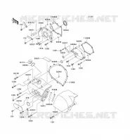 COPERTURA SINISTRA MOTORE per Kawasaki VN800 2002