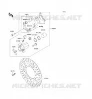 FRENO ANTERIORE per Kawasaki VN800 2002