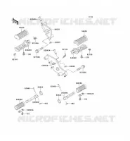 POGGIAPIEDI per Kawasaki VN800 2002
