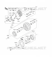 RUOTA POSTERIORE   CATENA per Kawasaki VN800 2002