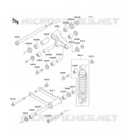 SOSPENSIONI   AMMORTIZZATORE per Kawasaki VN800 2002