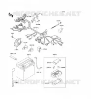 TELAIO MATERIALE ELETTRICO per Kawasaki VN800 2002