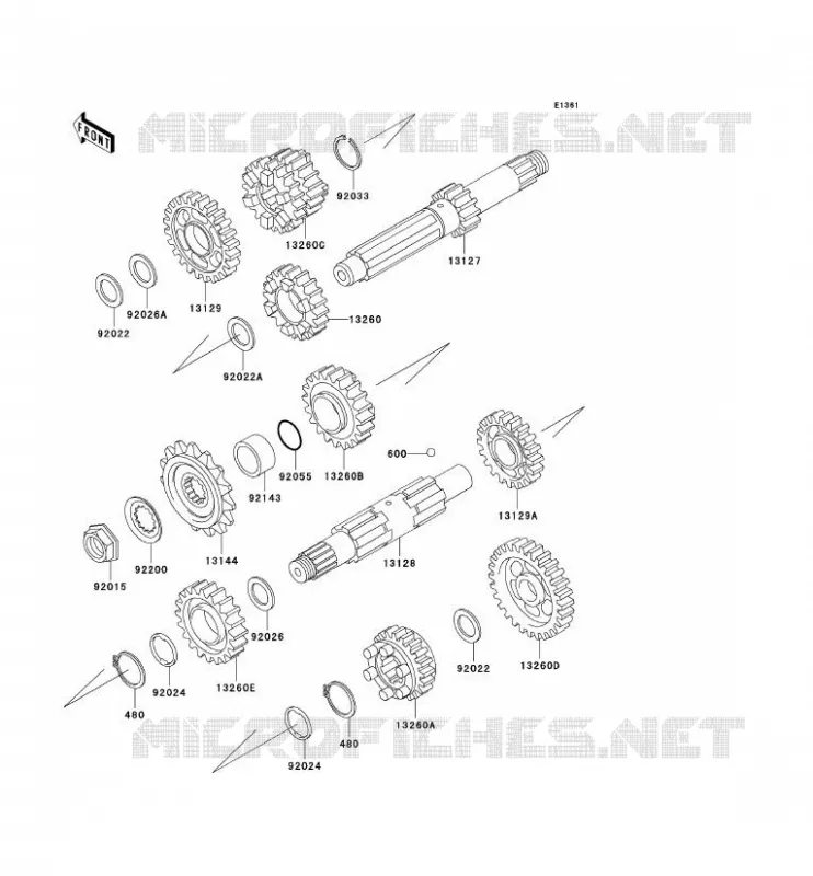 TRASMISSIONE Kawasaki MOTOS 800 2002 VN800  VN800-A8