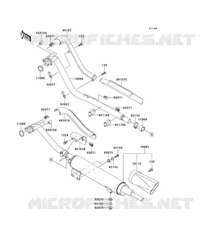 SCARICO Kawasaki MOTOS 800 2000 VN800 DRIFTER  VN800-C2