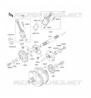 ALBERO MOTORE per Kawasaki VN800 DRIFTER 2000