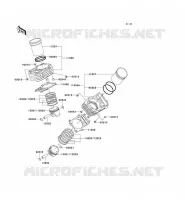 CILINDRO   PISTONE per Kawasaki VN800 DRIFTER 2000