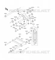 SOSPENSIONI   AMMORTIZZATORE per Kawasaki VN800 DRIFTER 2000