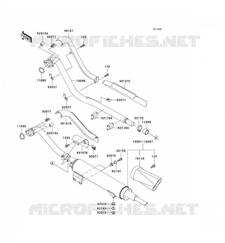 SCARICO Kawasaki MOTOS 800 2000 VN800 DRIFTER  VN800-C2