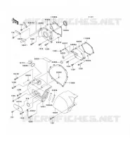 COPERTURA SINISTRA MOTORE per Kawasaki VN800 DRIFTER 2001