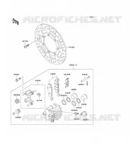 FRENO ANTERIORE per Kawasaki VN800 DRIFTER 2001