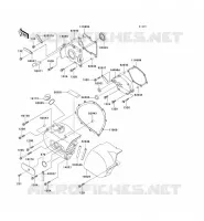 COPERTURA SINISTRA MOTORE per Kawasaki VN800 DRIFTER 2002