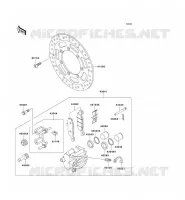 FRENO ANTERIORE per Kawasaki VN800 DRIFTER 2002