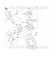 FRENO POSTERIORE per Kawasaki VN800 DRIFTER 2002