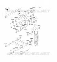 SOSPENSIONI   AMMORTIZZATORE per Kawasaki VN800 DRIFTER 2002