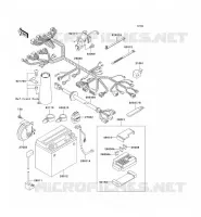 TELAIO MATERIALE ELETTRICO per Kawasaki VN800 DRIFTER 2002
