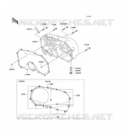 COPERTURA MOTORE DESTRO(S) per Kawasaki VN800 DRIFTER 2003