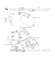 ETICHETTE per Kawasaki VN800 DRIFTER 2003