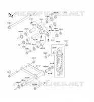 SOSPENSIONI   AMMORTIZZATORE per Kawasaki VN800 DRIFTER 2003