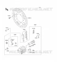 FRENO ANTERIORE per Kawasaki VN900 CUSTOM 2008
