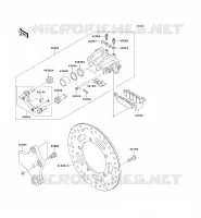 FRENO POSTERIORE per Kawasaki VN900 CUSTOM 2008