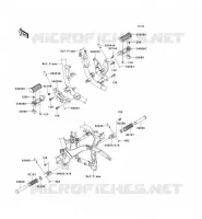 POGGIAPIEDI per Kawasaki VN900 CUSTOM 2008