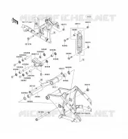 SOSPENSIONI   AMMORTIZZATORE per Kawasaki VN900 CUSTOM 2008
