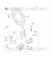 FRENO ANTERIORE per Kawasaki VN900 CUSTOM 2009