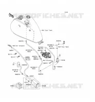 FUEL EVAPORAZIONE SISTEMA(CA) per Kawasaki VN900 CUSTOM 2009