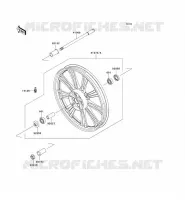 RUOTA ANTERIORE per Kawasaki VN900 CUSTOM 2009