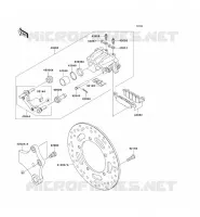 FRENO POSTERIORE per Kawasaki VN900 CUSTOM 2009