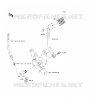 PEDALE DEL FRENO per Kawasaki VN900 CUSTOM 2009