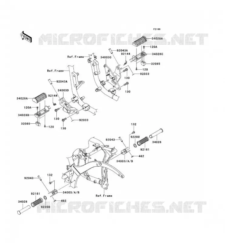 POGGIAPIEDI Kawasaki MOTOS 900 2009 VN900 CUSTOM  VN900C9FA