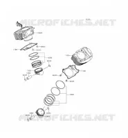 CILINDRO   PISTONE per Kawasaki VULCAN 900 CUSTOM 2013