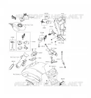 INTERRUTTORE   RIFLETTORI per Kawasaki VULCAN 900 CUSTOM 2013