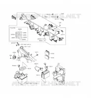 TELAIO MATERIALE ELETTRICO per Kawasaki VULCAN 900 CUSTOM 2013
