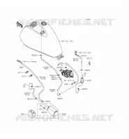 FUEL EVAPORAZIONE SISTEMA(CA) per Kawasaki VULCAN 900 CUSTOM 2015