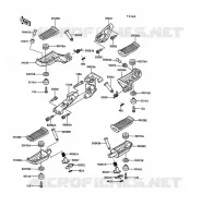 POGGIAPIEDI per Kawasaki 1000GTR 1990