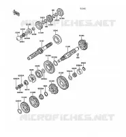 TRASMISSIONE per Kawasaki 1000GTR 1990