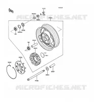 MOZZO POSTERIORE per Kawasaki 1000GTR 1991