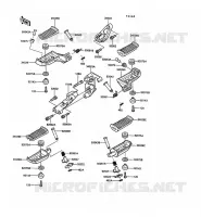 POGGIAPIEDI per Kawasaki 1000GTR 1991