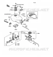 SERBATOIO DI CARBURANTE per Kawasaki 1000GTR 1991