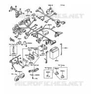 TELAIO MATERIALE ELETTRICO per Kawasaki 1000GTR 1991