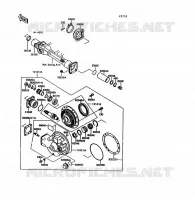 ALBERO   GEAR FINALE per Kawasaki 1000GTR 1994