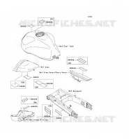ETICHETTE per Kawasaki Z1000 2006