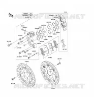 FRENO ANTERIORE per Kawasaki Z1000 2006
