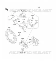 FRENO POSTERIORE per Kawasaki Z1000 2006