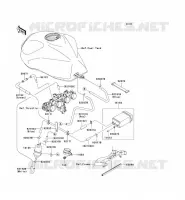 FUEL EVAPORAZIONE SISTEMA(CA) per Kawasaki Z1000 2006
