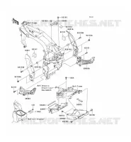 PARTI DEL TELAIO (COUVERTURE) per Kawasaki Z1000 2006